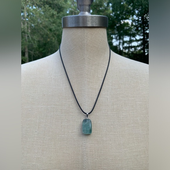 Handmade Funky Genuine Stone Chunk Amulet Necklace - Picture 13 of 16